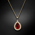 Комплект "Debesu Piliens (Siam)" с кристаллами Swarovski™